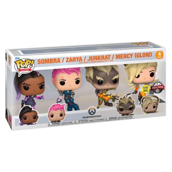 Funko POP! Overwatch Exclusive Figures 9cm (4 pcs.) - Komplekts vinila figūriņas