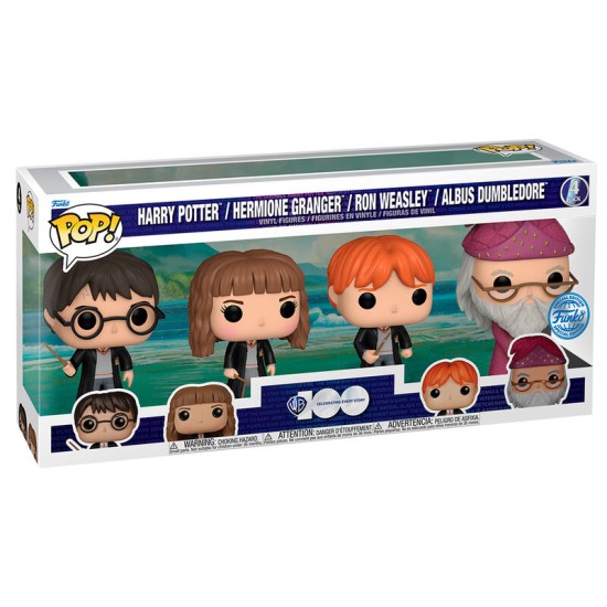 Funko POP! Harry Potter Exclusive Figures 9cm (4 pcs.) - Komplekts vinila figūriņas