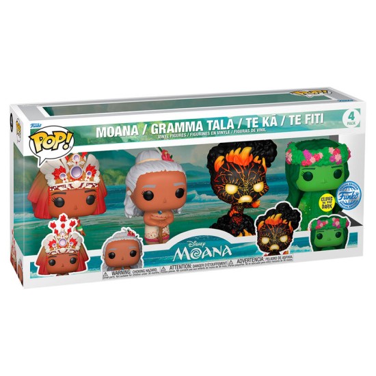 Funko POP! Disney Vaiana (Moana) Exclusive Figures 9cm (4 pcs.) - Komplekts vinila figūriņas