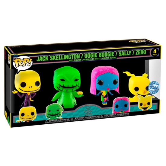 Funko POP! Disney Nightmare Before Christmas Exclusive Figures 9cm (4 pcs.) - Komplekts vinila figūriņas