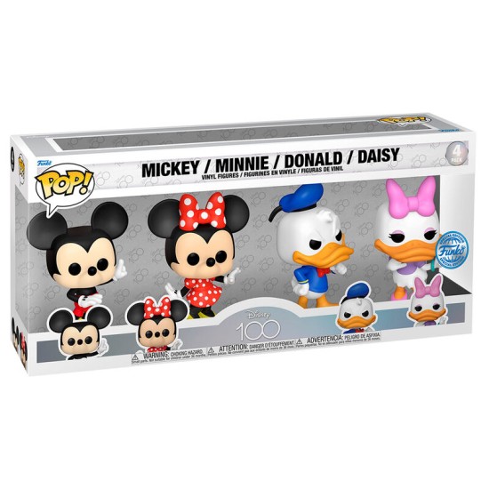 Funko POP! Disney 100th Anniversary Classic Exclusive Figures 9cm (4 pcs.) - Komplekts vinila figūriņas