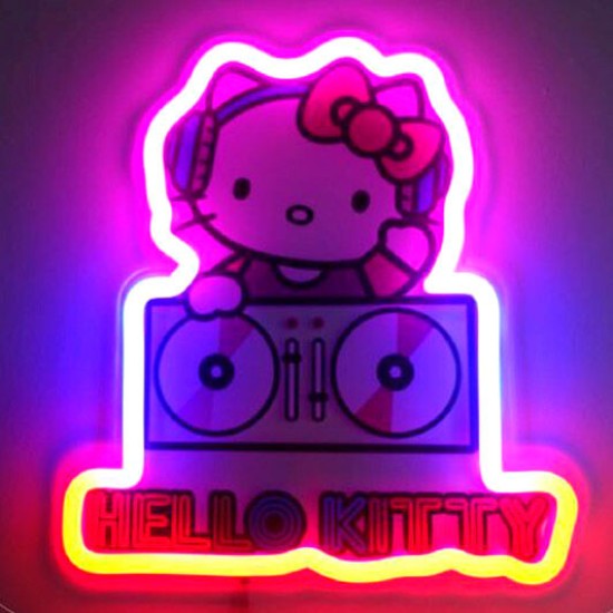 Teknofun Hello Kitty Decorative Mural Neon LED Light 30 cm - Dekoratīva neona LED lampa