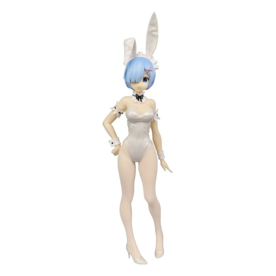 Furyu Re:Zero BiCute Bunnies ver. White Pearl Color Figure 29cm - Rem - Plastmasas figūriņa