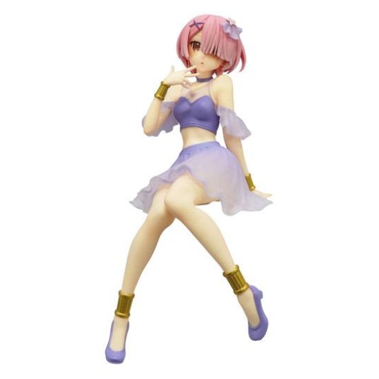 Furyu Re:Zero Noodle Stopper Figure 14cm - Ram Twinkle Party - Plastmasas figūriņa