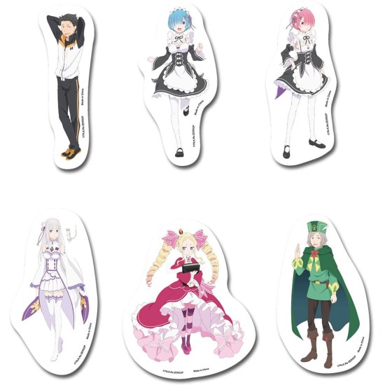 GEE Re:Zero Starting Life in Another World Season 2 Stickers Set - Group A - Uzlīmju komplekts