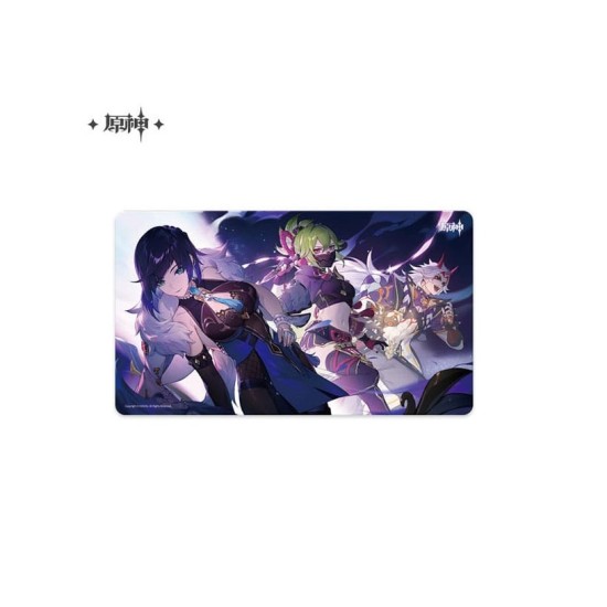 MiHoYo Genshin Impact Mousepad 70 x 40 cm - Yelan / Kuki Shinobu & Arataki Itto - Peles paliktnis