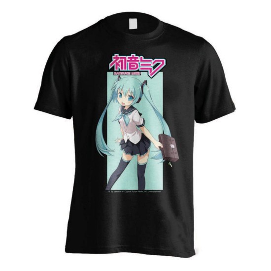 PCMerch Hatsune Miku Ready For Business T-shirt - L izmērs / Melns - Sieviešu kokvilnas T-krekls