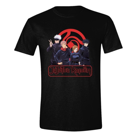 Comic Studio Jujutsu Kaisen Characters Pose T-shirt - L izmērs / Melns - Vīriešu kokvilnas T-krekls