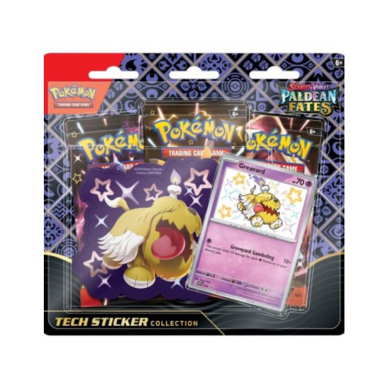Pokemon Super Card Game TCG Trading Cards - Scarlet & Violet Paldean Fates Tech Sticker collection (1) EN - Kāršu spēle