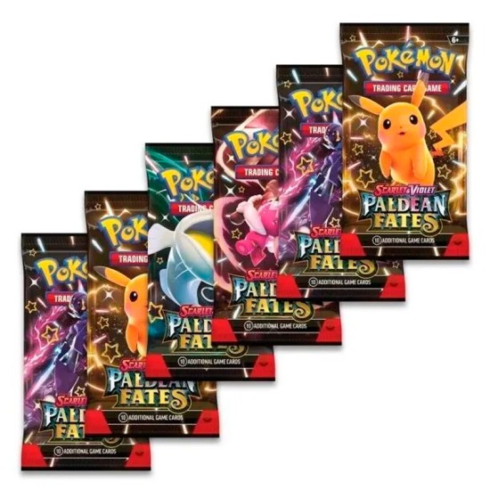 Pokemon Super Card Game TCG Trading Cards - Scarlet & Violet Paldean Fates assorted EN - Kāršu spēle