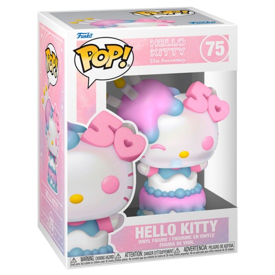 Funko POP! Hello Kitty 50th Anniversary Figure 9cm - Hello Kitty (75) - Vinila figūriņa