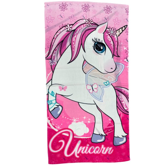 Mister Licence Unicorn Cotton Beach Towel 140 x 70cm - Kokvilnas pludmales dvielis