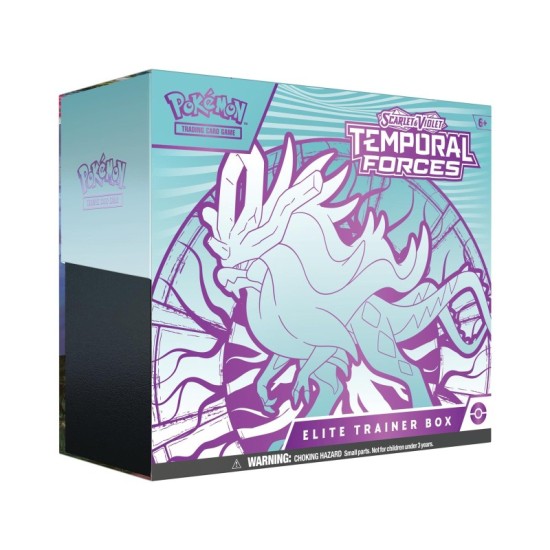 Pokemon Super Card Game TCG Trading Cards - Scarlet & Violet 5 Temporal Forces (Walking Wake) Elite Trainer Box EN - Kāršu spēle