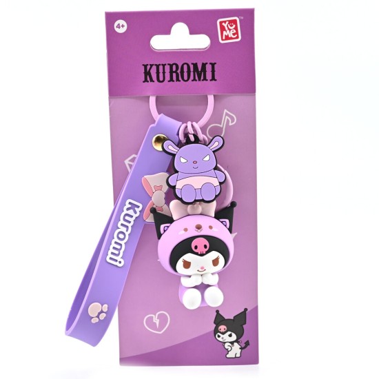 Yume Toys Hello Kitty and Friends Assorted Animal Keychain - Kuromi - Atslēgu piekariņš