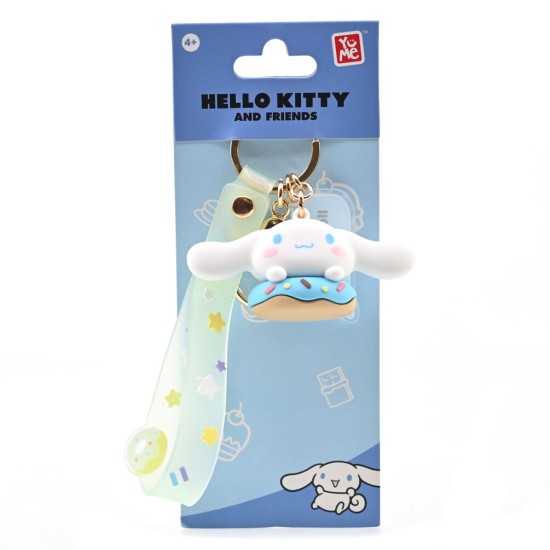 Yume Toys Hello Kitty Donut Assorted Animal Keychain - Cinnamoroll - Atslēgu piekariņš