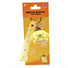 Yume Toys Hello Kitty Donut Assorted Animal Keychain - Pompopurin - Atslēgu piekariņš
