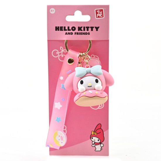 Yume Toys Hello Kitty Donut Assorted Animal Keychain - My Melody - Atslēgu piekariņš