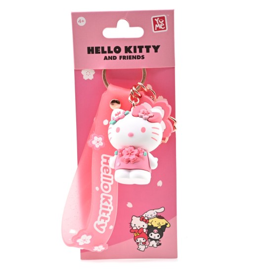 Yume Toys Hello Kitty Sakura Assorted Animal Keychain - Hello Kitty - Atslēgu piekariņš