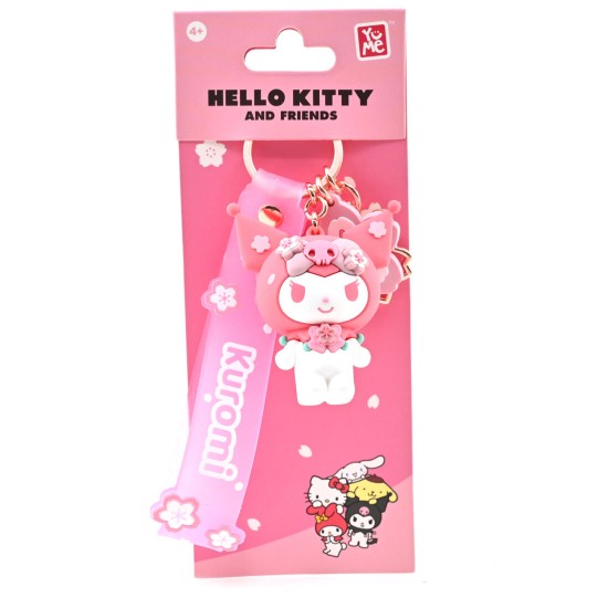 Yume Toys Hello Kitty Sakura Assorted Animal Keychain - Kuromi - Atslēgu piekariņš