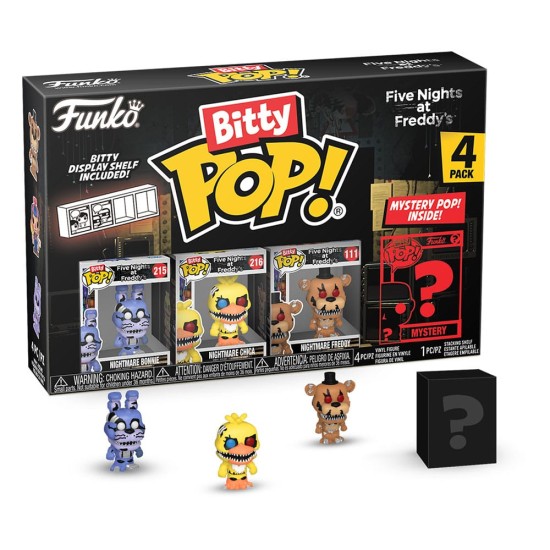 Funko POP! Five Nights at Freddy's Bitty Figures 2.5 cm (4 pcs.) - Nightmare Bonnie - Komplekts vinila figūriņas