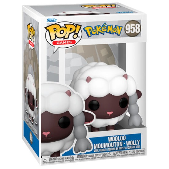 Funko POP! Pokemon Figure 9cm - Wooloo (958) - Vinila figūriņa