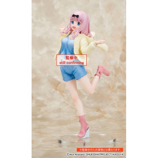 Taito Prize Kaguya-sama: Love is War Ultra Romantic Ver. Roomwear Figure 18cm - Chika Fujiwara - Plastmasas figūriņa