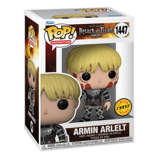 Funko POP! Attack on Titan Figure 9cm - Armin Arlert Chase (1447) - Vinila figūriņa