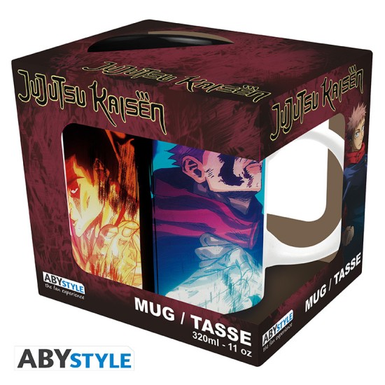 ABYstyle Jujutsu Kaisen Ceramic Mug 320ml - Yuji & Aoi vs Mahito - Krūze