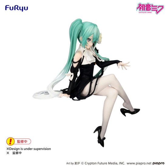 Furyu Hatsune Miku Noodle Stopper Figure 14cm - Flower Fairy White Rose - Plastmasas figūriņa