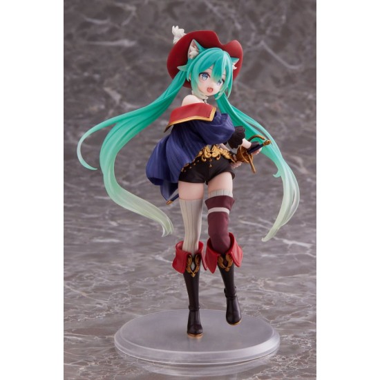 Taito Prize Hatsune Miku Wonderland Puss in Boots Figure 18cm - Hatsune Miku (with bonus) - Hatsune Miku Cute - Plastic figure