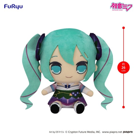 Furyu Hatsune Miku Kyurumaru Morning Glory Big Plush Toy 26cm - Plīša rotaļlieta