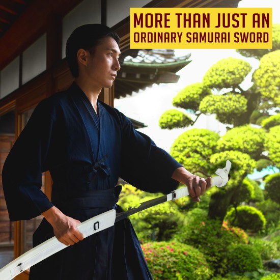 Demon Slayer Stainless Steel Kimetsu no Yaiba - Hashibira Inosuke's Sword with Sheath 88cm - Tērauda Zobens (Katana)