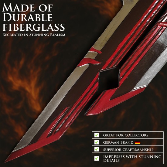 Genshin Impact Fiberglass Sword of Diluc - Wolf's Gravestone Sword 114cm - Katana