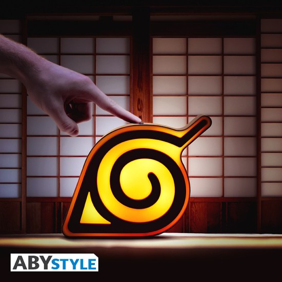 ABYstyle Naruto Shippuden LED Lamp 21cm (works with 3xAA batteries) - Konoha - LED lampa