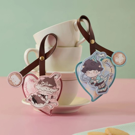 Pop Mart Dimoo Crush on Coffee Series-Sachet Pendant Set Keychain - Piekarināms aksesuārs / Somas piekariņš
