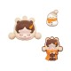 Pop Mart Pop Bean Fluffy & Cozy Series-Decorative Blind Box Charm - Piekarināms aksesuārs / Somas piekariņš