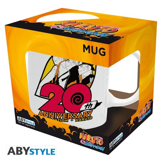 ABYstyle Naruto Shippuden Ceramic Mug 320ml - 20 Years Anniversary - Krūze