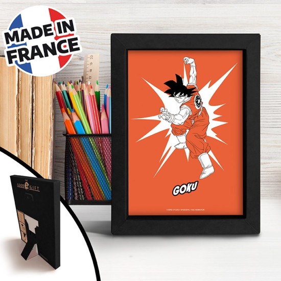 ABYstyle Dragon Ball Z Pop Color Frame Kraft 15 x 20 cm - Goku - Kartona rāmis ar attēlu