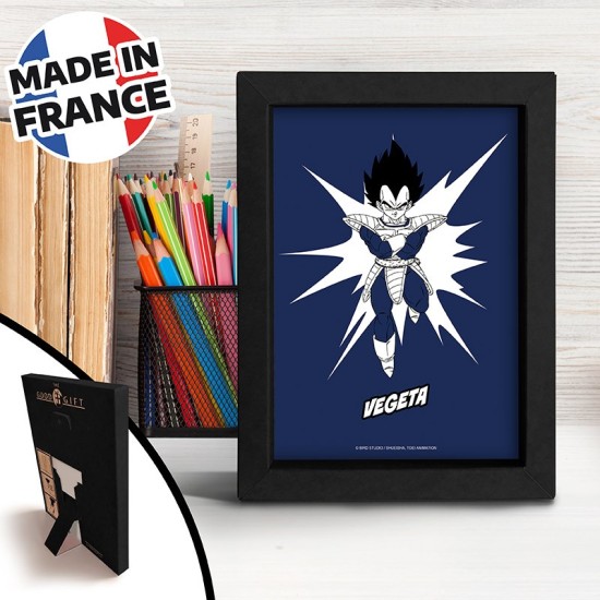 ABYstyle Dragon Ball Z Pop Color Frame Kraft 15 x 20 cm - Vegeta - Kartona rāmis ar attēlu