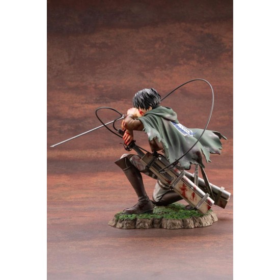 Kotobukiya Attack On Titan ARTFXJ 1/7 Figure 17cm - Levi Fortitude - Plastmasas figūriņa