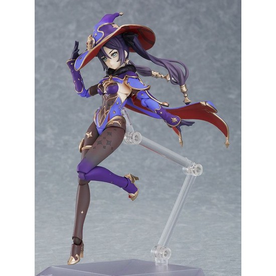 Good Smile Company Genshin Impact Figma Action Ver. Mirror Reflection of Doom Figure 15cm - Mona - Plastmasas figūriņa