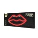 Forever Decorative Neon LED Light 28 x 15 x 2 cm (3xAA Batteries or USB plug) - Red Lips