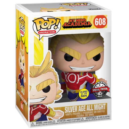 Funko POP! My Hero Academia T-Shirt (M-size) / Figure 9cm Set - All Might Exclusive - Komplekts T-krekls / figūriņa