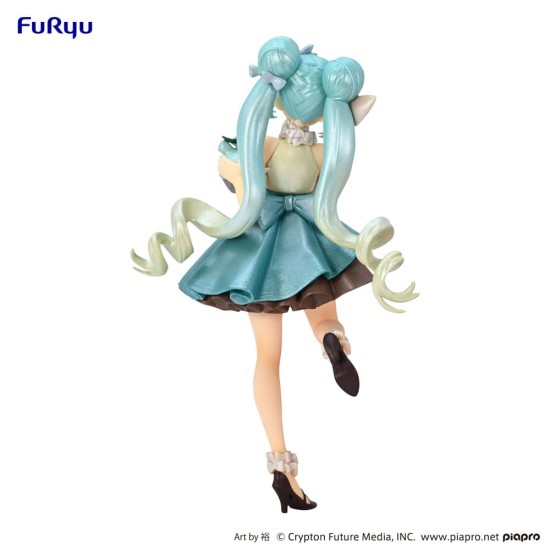 Furyu Hatsune Miku Chocolate Mint Pearl Color Figure 17cm - Hatsune Miku - Plastmasas figūriņa