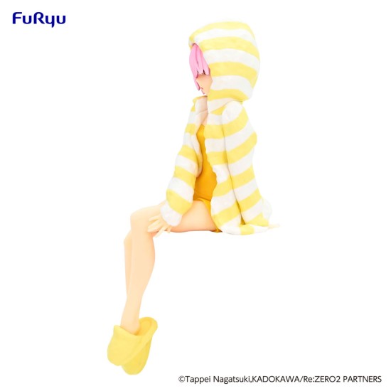 Furyu Re:Zero Noodle Stopper ver. Yellow Color Figure 14cm - Ram Room Wear - Plastmasas figūriņa