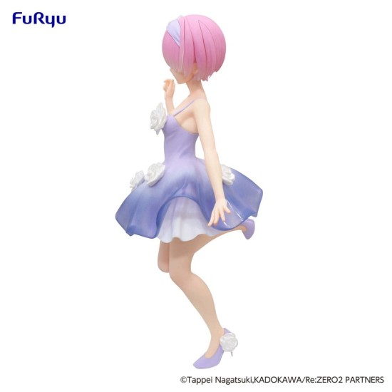 Furyu Re:Zero Trio-Try-iT Bunnies Figure 21cm - Rem Flower Dress - Plastmasas figūriņa