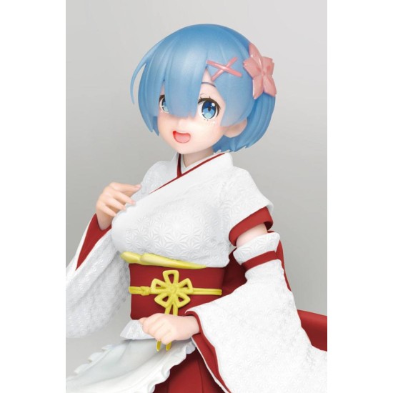 Taito Prize Re:Zero Starting Life in Another World Ver. Renewal Edition Figure 23cm - Rem Japanese Maid - Plastmasas figūriņa