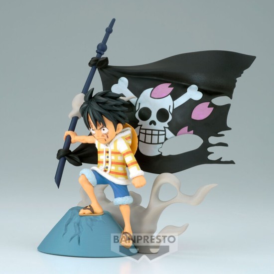 Banpresto One Piece WCF Log Stories Figure 8cm - Monkey D.Luffy - Plastmasas figūriņa