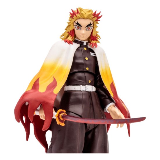 McFarlane Toys Demon Slayer Kimetsu no Yaiba Action Figure 18cm - Kyojuro Rengoku - Plastmasas figūriņa