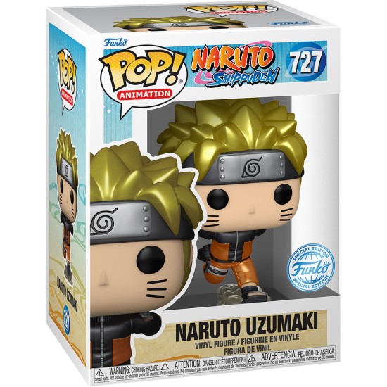 Funko POP! Naruto Shippuden T-Shirt (XL-size) / Figure 9cm Set - Naruto Uzumaki - Komplekts T-krekls / figūriņa